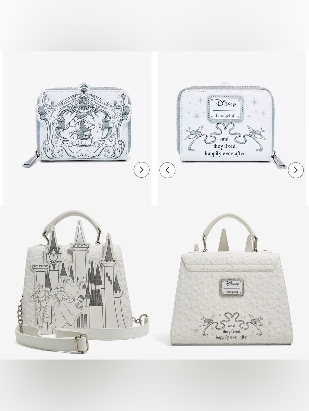 Loungefly Disney Cinderella Wedding
Castle Handbag+wallet SET